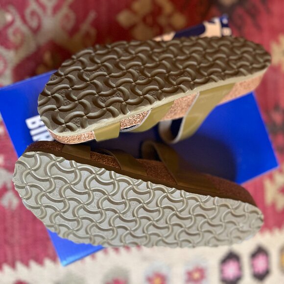 NWB Birkenstock Franca, High-Shine Mud Green leather 39R - Picture 4 of 6